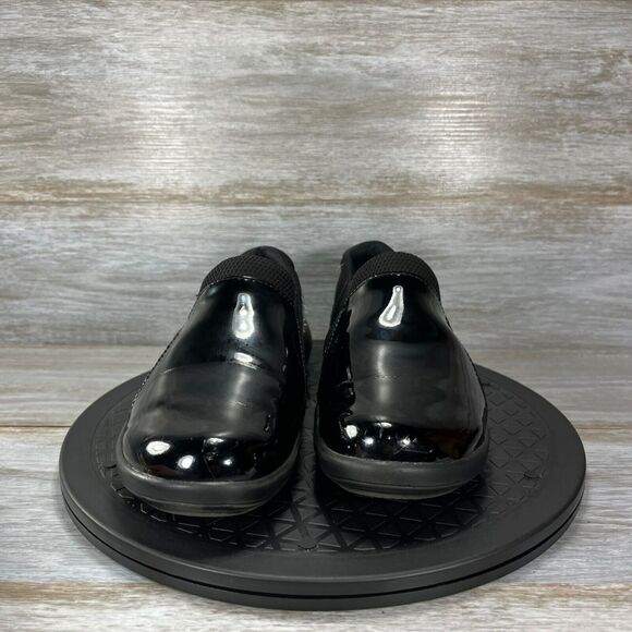 Alegria Duette by PG Lite Black Patent, Slip Resistant Slip on Clogs Size 7 - Picture 2 of 9
